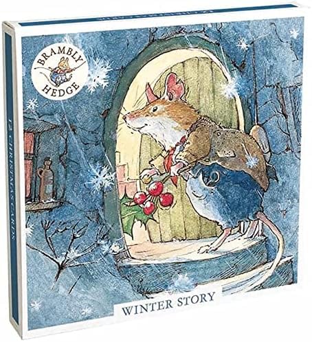 Museums and Galleries Charity Christmas Cards Pack of 12, Brambly Hedge Mice, 6 x 2 Cute Animal Design - Image 3