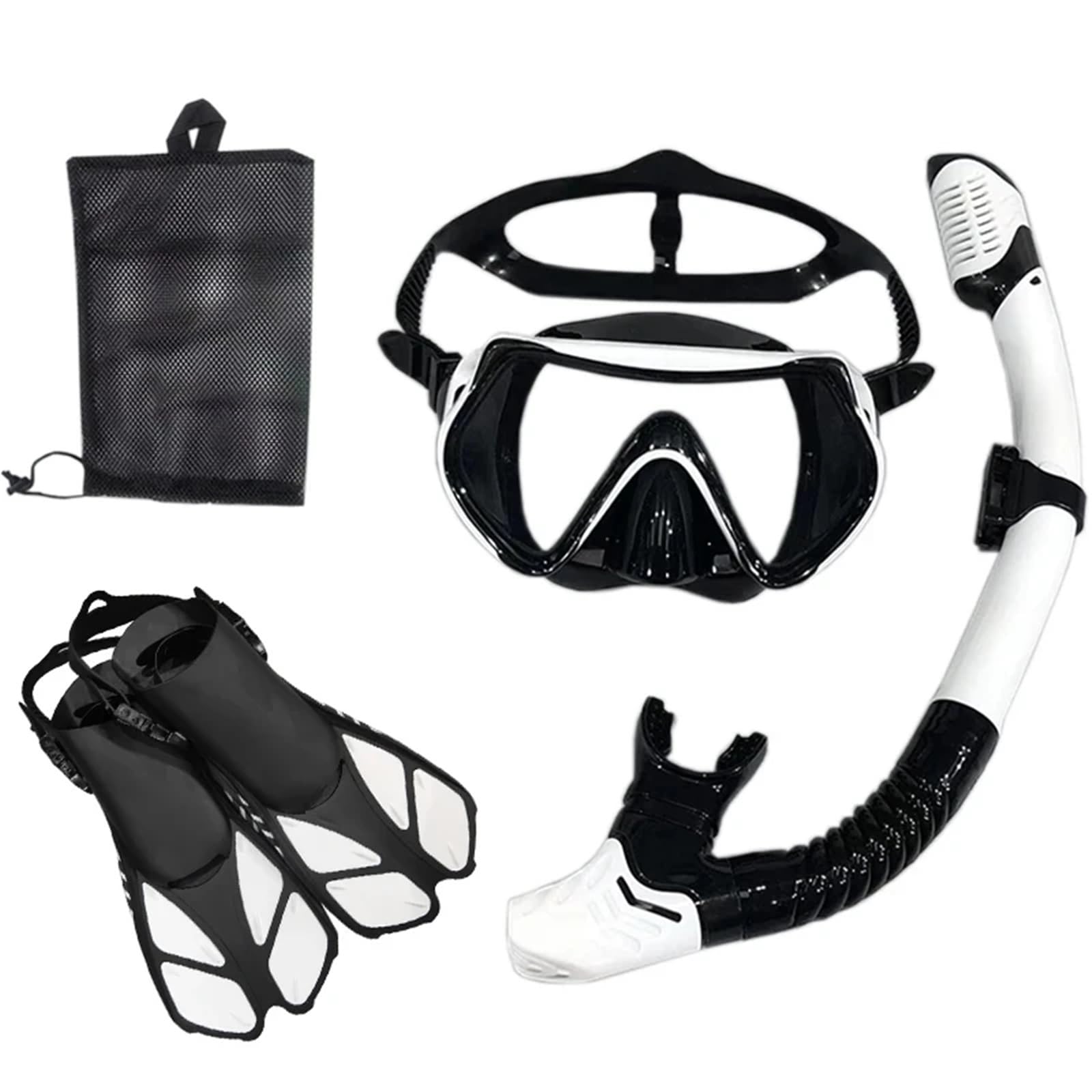 Máscara de Snorkel Máscara y Gafas de Buceo con Tubo de respiración, Conjunto de Tubo de natación para Adultos Unisex Kit de de Buceo(Pink Through,L/XL)