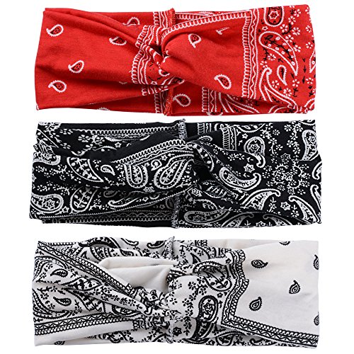 5 Fasce Per Capelli Elastiche Vintage - Stile Boho - Morbide E Comode Per Donna - Fascia Larga Unica