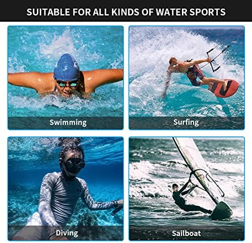 Anti Fog Swimming Goggles - UV Protection Mirrored Swimming Goggles - Adjustable No Leaking Adult HD Swim Goggle for Men Women (with Earplugs, Waterproof Phone Bag, Storage Case, Nose Bridge)