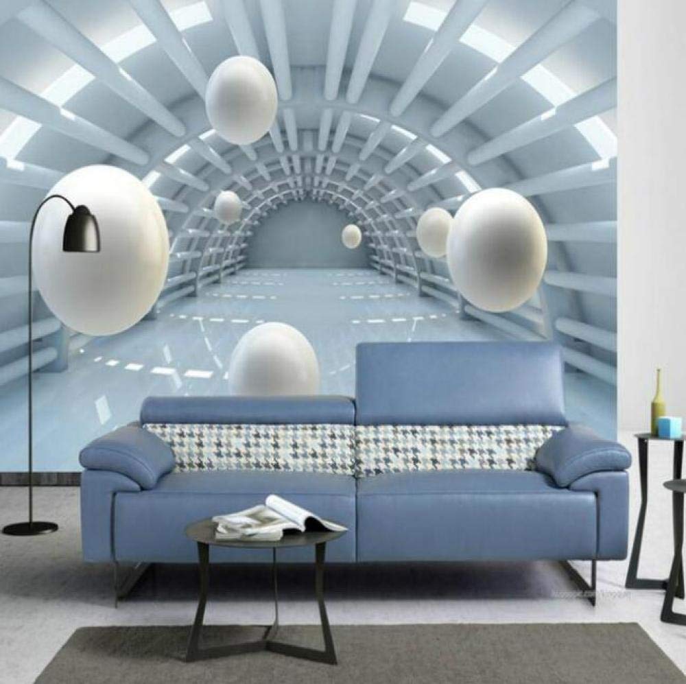 Papier peint fond peinture murale 3D pour salon moderne salon effet tunnel WLLLO
