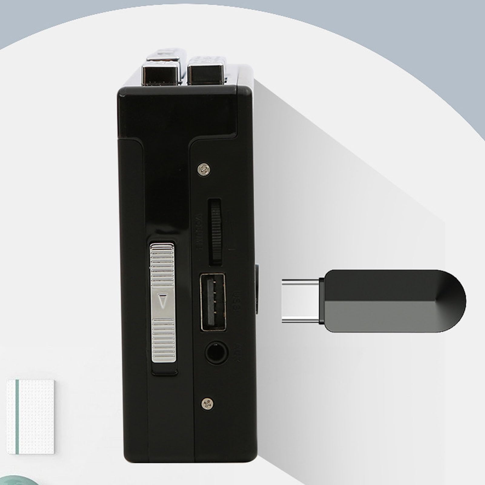ASHATA Odtwarzacz Kaset Magnetofonowych z Konwerterem USB MP3, Dźwięk