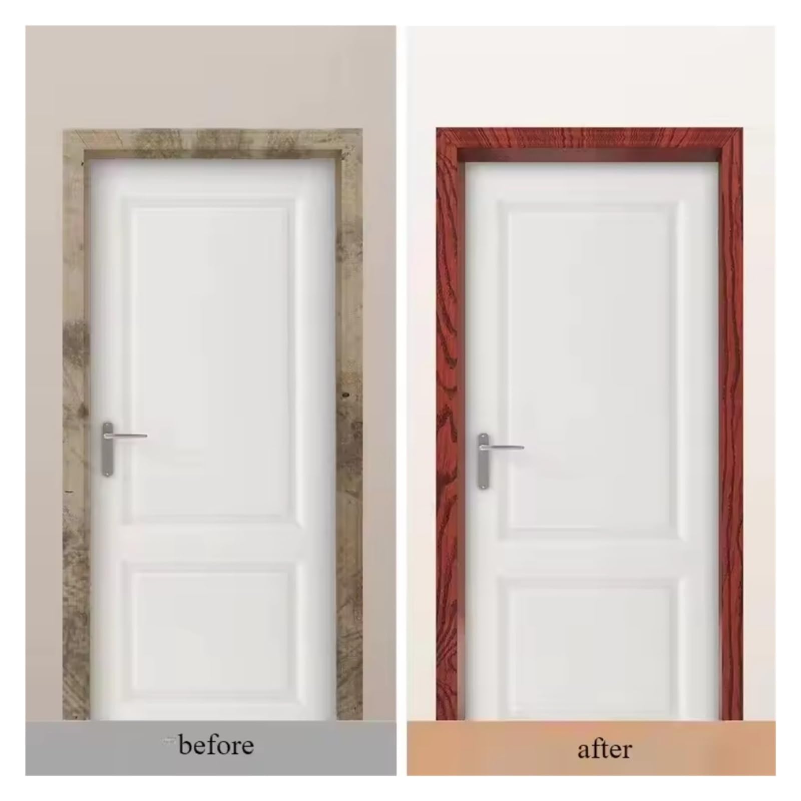 Rodapiés impermeables Borde de pared autoadhesivo 5mX8cm, borde rodapié, papel tapiz impermeable for sala estar, decoración del hogar, 1 ud Baño(Luoyebin)