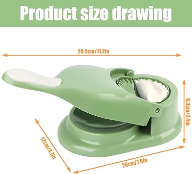 Dumplings Maker Dumpling Maker 2-in-1 Dumpling Shape Print Dumplings Former Dumpling Shapes Ravioli Maker Manual Dough Press Skin PackagingDumplings Skin Maker Dumplings ShapesGreen