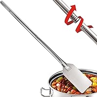 Vista 7 de ARC LS121 - Cuchara para hervir cangrejos de acero inoxidable de 48 pulgadas con roscas mango extraíble, cuchara de mango largo para cocinar