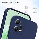 Pikkme Mi Redmi Note 12 5G / Poco X5 5G Back Cover Soft Matte Liquid Silicone TPU | Camera Protection | Shockproof Slim Back Case for Mi Redmi Note 12 5G / Poco X5 5G (Blue) gallery image