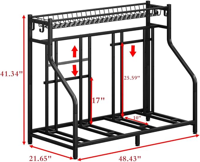 Soporte para bicicletas de pared YIZAIJIA 4 bicicletas miniatura 2
