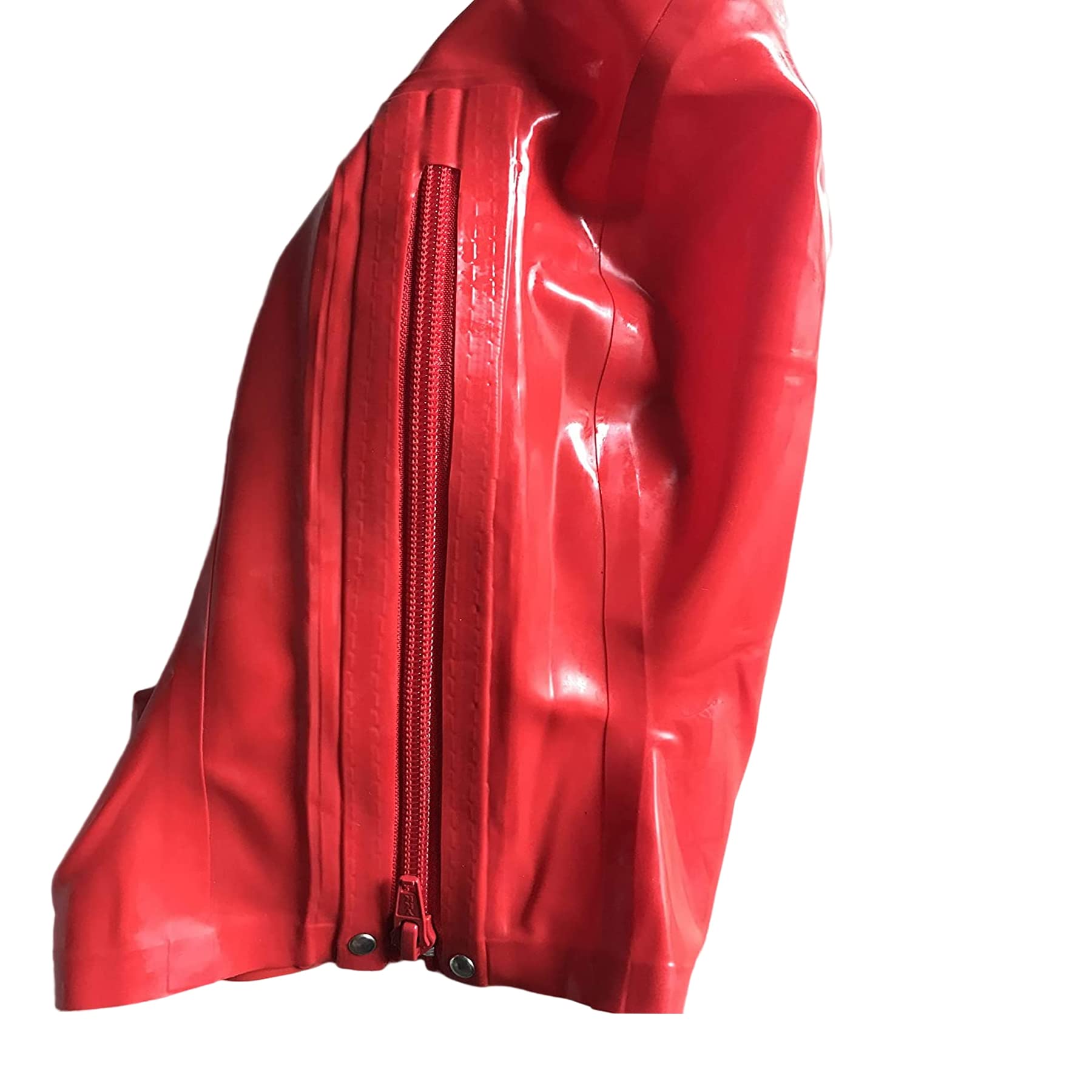 MFMYEE 100% latex Mask SM Fetish Full Red Bondage Mask, Role Play Mask