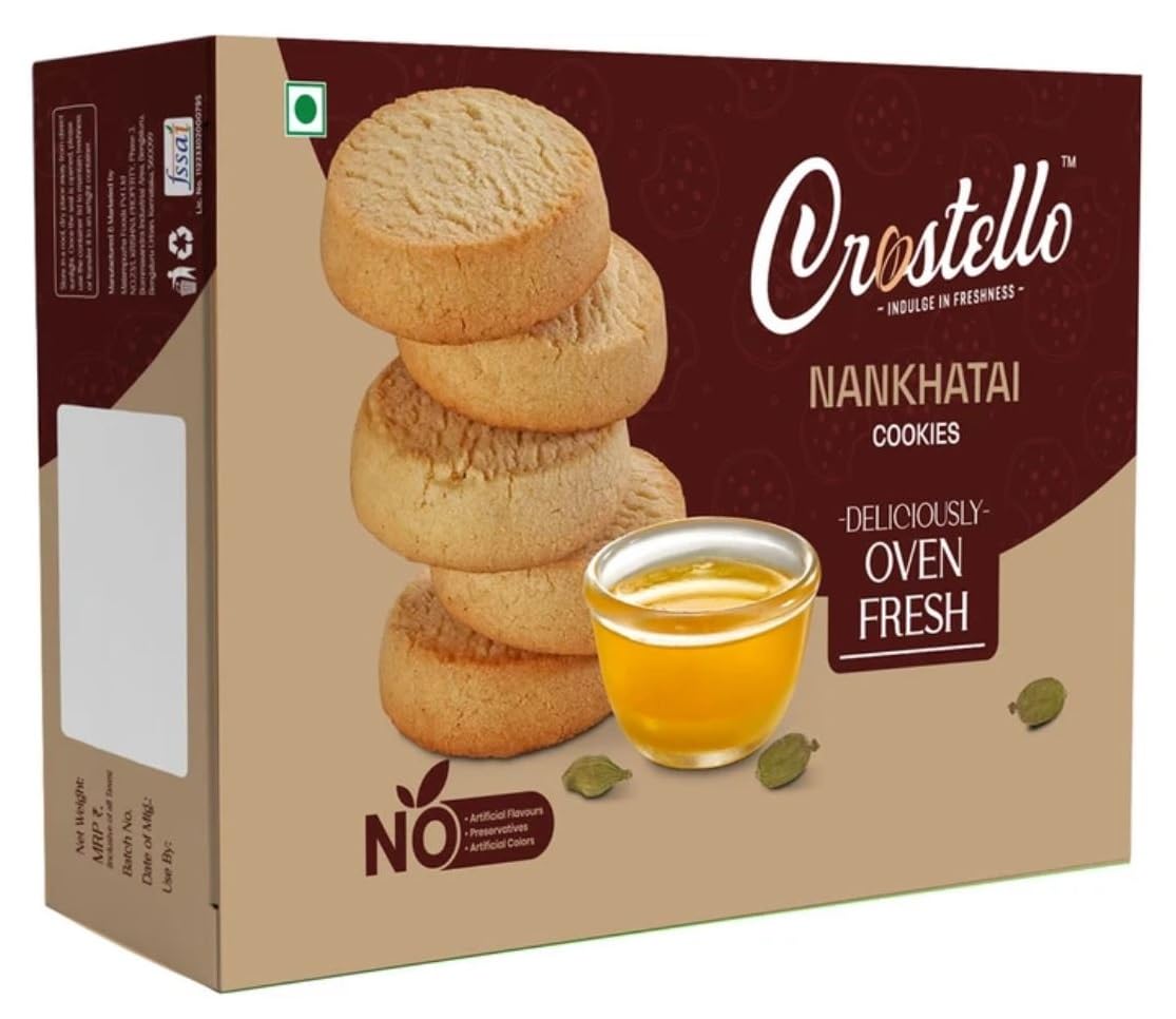 Crostello Enhanced Nankhatai Cookies: Now Even Better Taste! - 360g Pack (B0CK4WM77T) Amazon Price History, Amazon Price Tracker