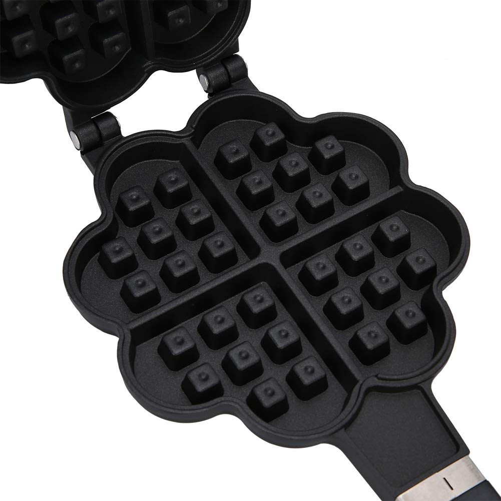 En forme de coeur DIY Gaufrier Gaufre Moule À Gâteau ancake Griddle Flip Cuiseur Pancake Maker Plateau De Cuisson Ménage Cuisson Accessoires