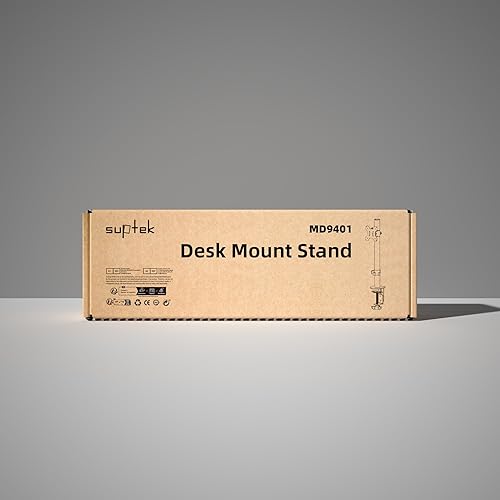 Miniatura 9 de Suptek Soporte para monitor único, brazo ajustable para monitor para 1una pantalla de hasta 32 pulgadas (MD9401)