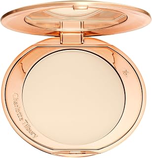 Charlotte Tilbury Airbrush Flawless Finish Setting Powder: Pore-Blurring, Shine-Free Pressed Powder for 12-Hour Makeup Wear