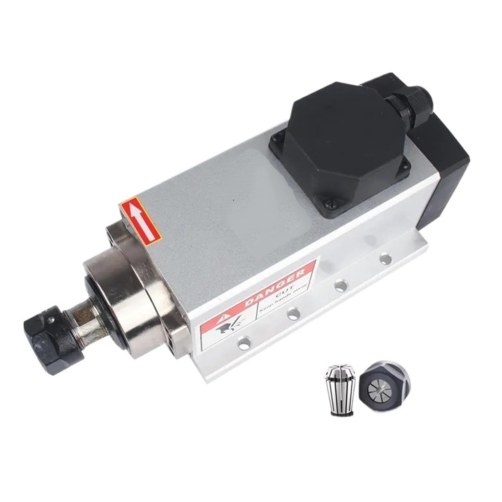 2.2kW Air Cooled Square Spindle 110V/220V/380V ER20 for CNC Wood Milling(380v)