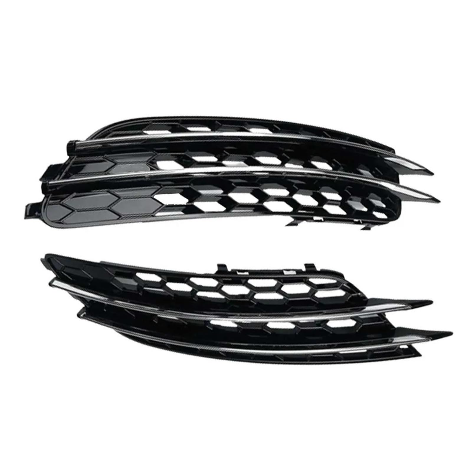 Rejilla parachoques delantera A6 C7, cubiertas protectoras de ABS para luz antiniebla, 2 pzas 4