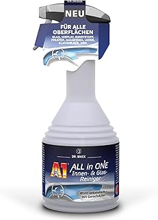Dr. Wack A1 All in ONE Innen- & Glasreiniger 500 ml - Auto Innenraum Reiniger - für Glas, Kunststoff, Polster, Leder & Lacke geeignet - Geruchsneutralisierer Auto - Hochwertige Autopflege