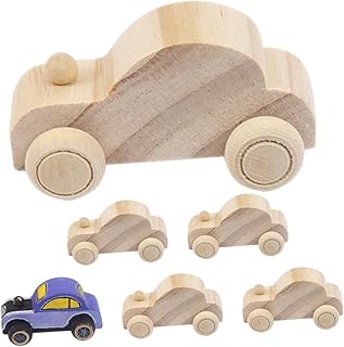 Toddmomy 1 Juego Coche De Grafiti Juguete Para Juguete De Autos Para Coche De Artesanía Manualidades Con Coches Para Coche Sin Terminar Para Bricolaje De Madera 6 Piezas