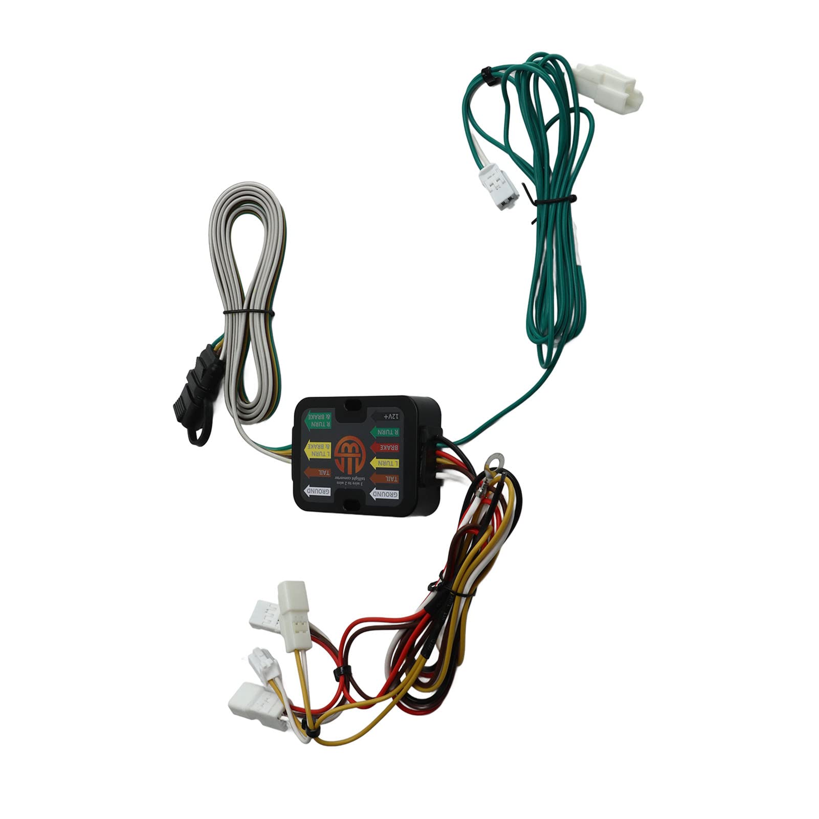 Keenso 4-pinowe Kable w Wiązce Przyczepy Złącze ABS T Zestaw Wiązek Przewodów Przyczepy 55567 Plug and Play dla 6 Sedan 2004 2008 Światło Kierunkowskaz Hamulca