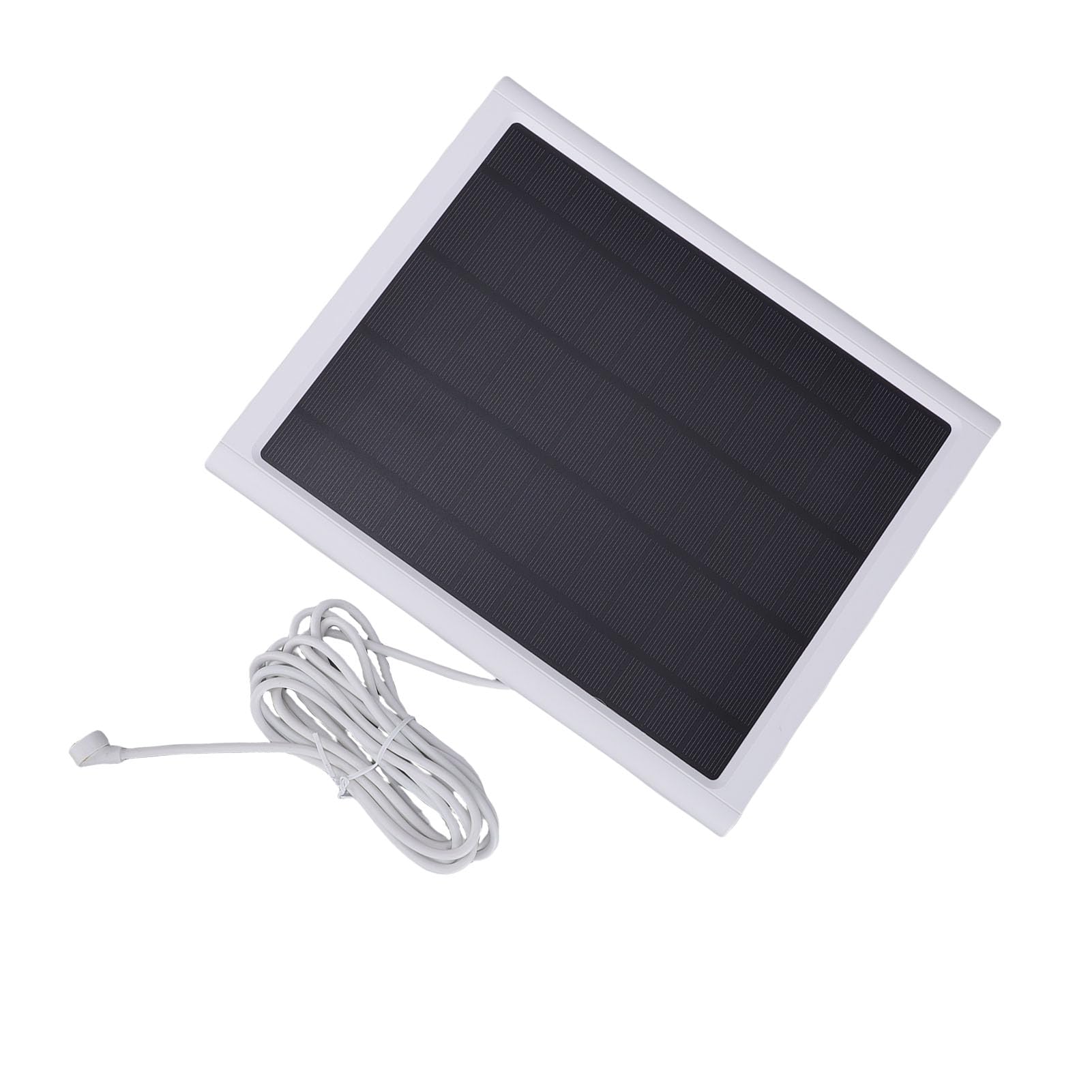 FILFEEL Panel Słoneczny 15 W do Baterii i na Zewnątrz – Monokrystaliczny Panel Słoneczny IP66 z Mocowaniem 360° i Kablem o Długości 3,8 Stopy – Biały (2 kawałki)