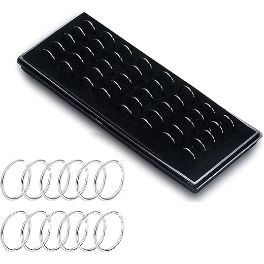 Body Piercing Nose Ring Round Hoop 25 Pcs