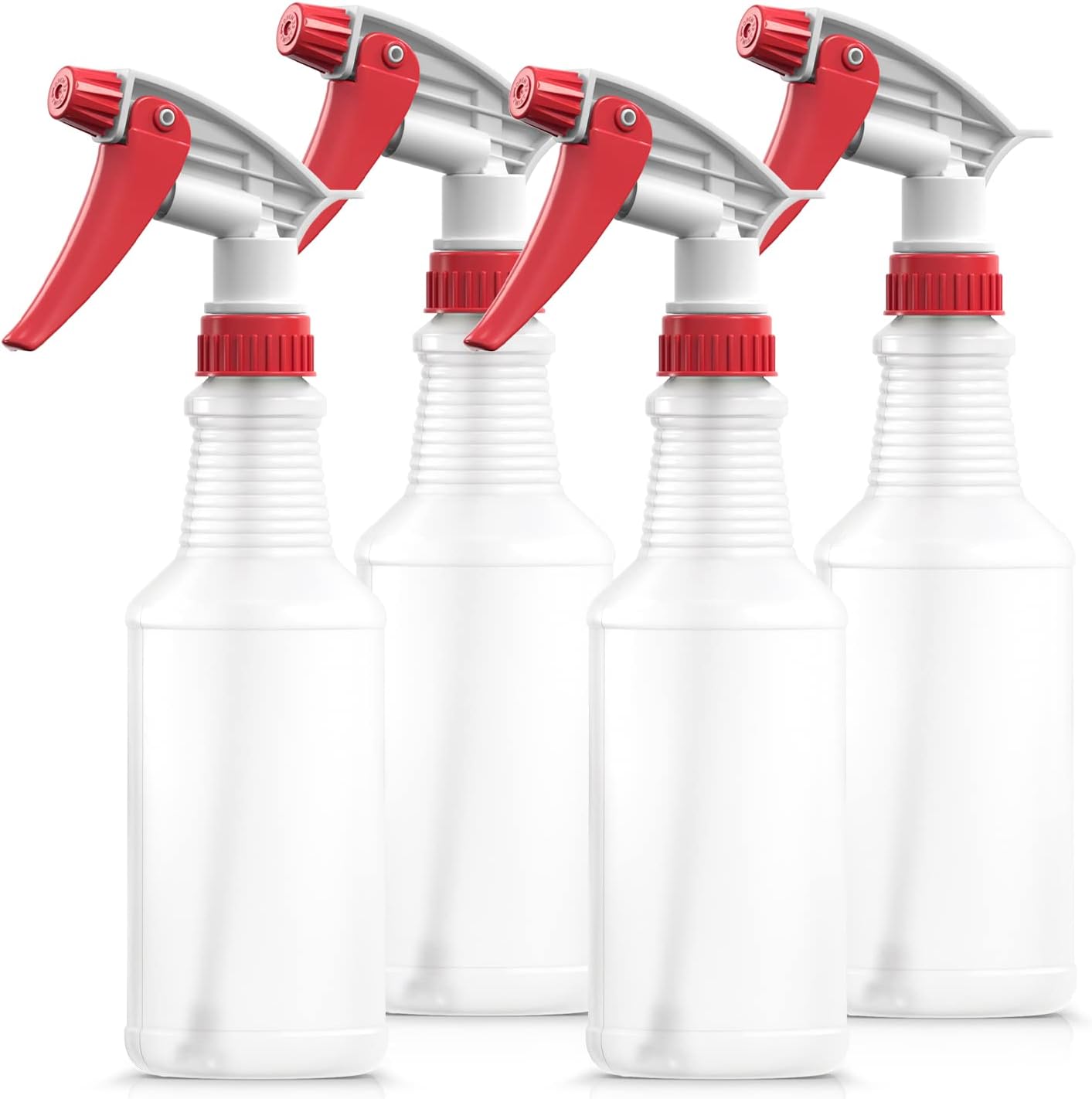 Bar5F Empty Plastic Spray Bottles For Cleaning 16-ounce Professional All Purpose Reusable Powerful Adjustable Auto Detail Solutions Durable Alcohol Safe Bleach Resistant, 2-Pack