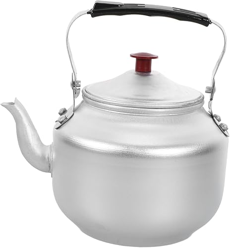 Luxshiny Casa Hervidor Estilo Retro Tetera Filtro de Aleación de Aluminio Estufa Seguro Uso Diario Hervidor de Agua Aleatorio