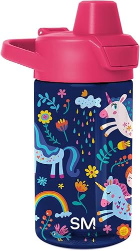 Miniatura 23 de Simple Modern Baby Shark Botella de Agua Summit de Plástico Tritan para Niños | Taza sin BPA de 12 oz con Tapa de Pajita a Prueba de Fugas con Baby