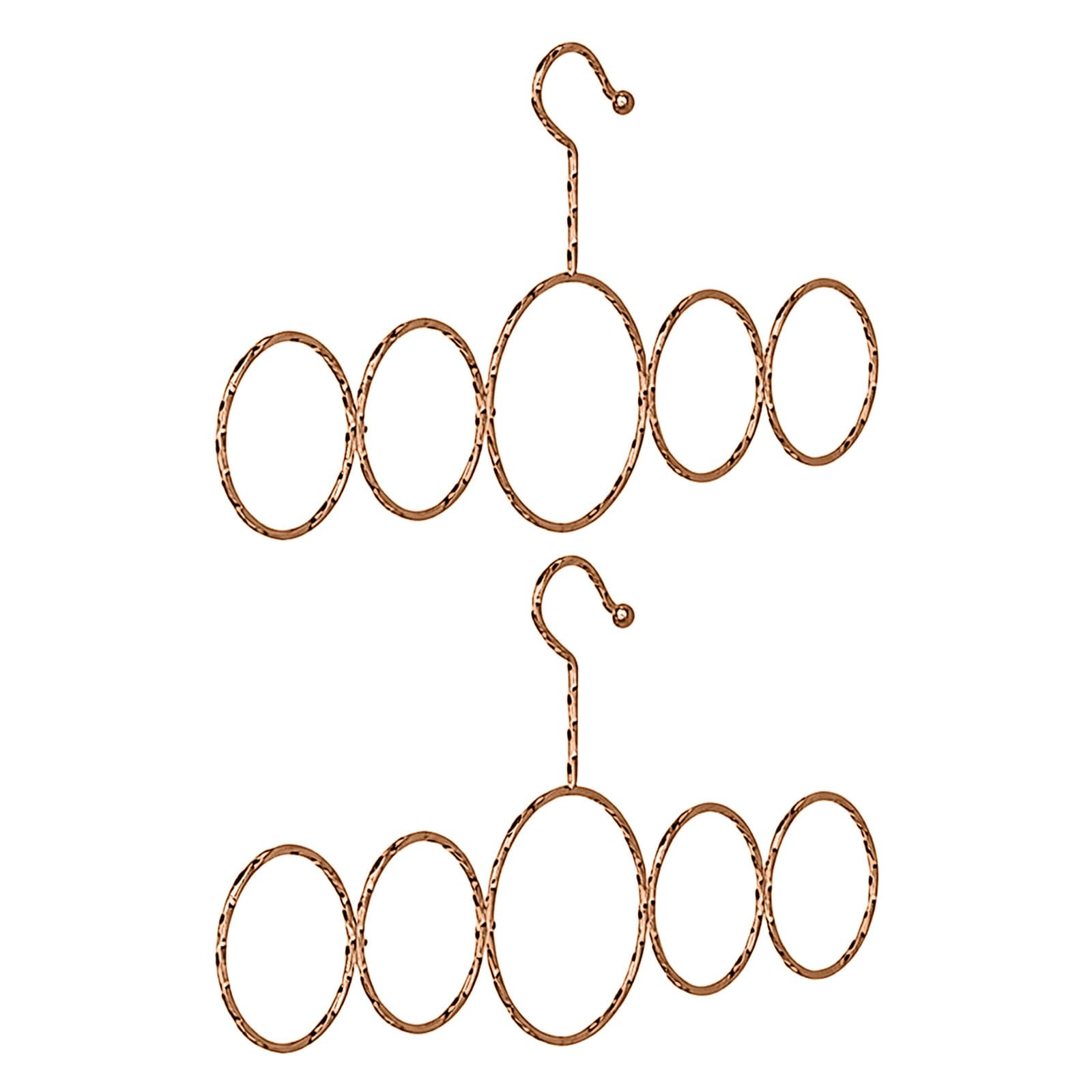 Navna Space Efficient Scarf Hanger for Small Apartments Strong Steel Cores Holds Multiple Accessories Neatly High Capacity Scarf Storage