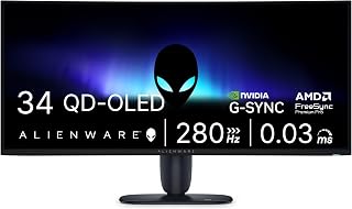Alienware 34 Gaming Monitor AW3426DW, UW-QHD QD-OLED, 280Hz