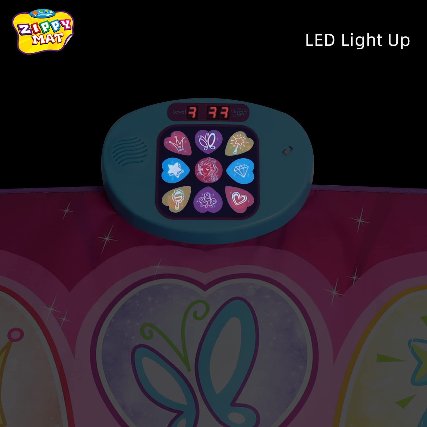 Tapis de danse, jouets éducatifs électroniques pour enfants de 3 à 12 ans, jeu de danse musicale avec lumières LED, musique intégrée, fête d'anniversaire pour filles, garçons et familles