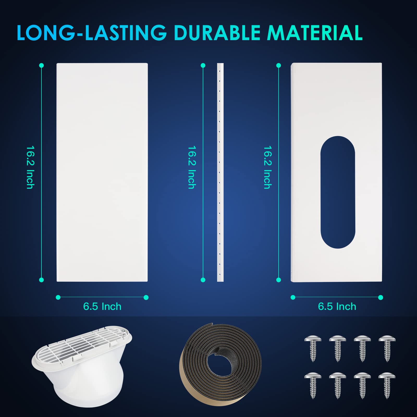 DuraComfort Kit portátil de ventana de aire acondicionado de 5.9 pulgadas