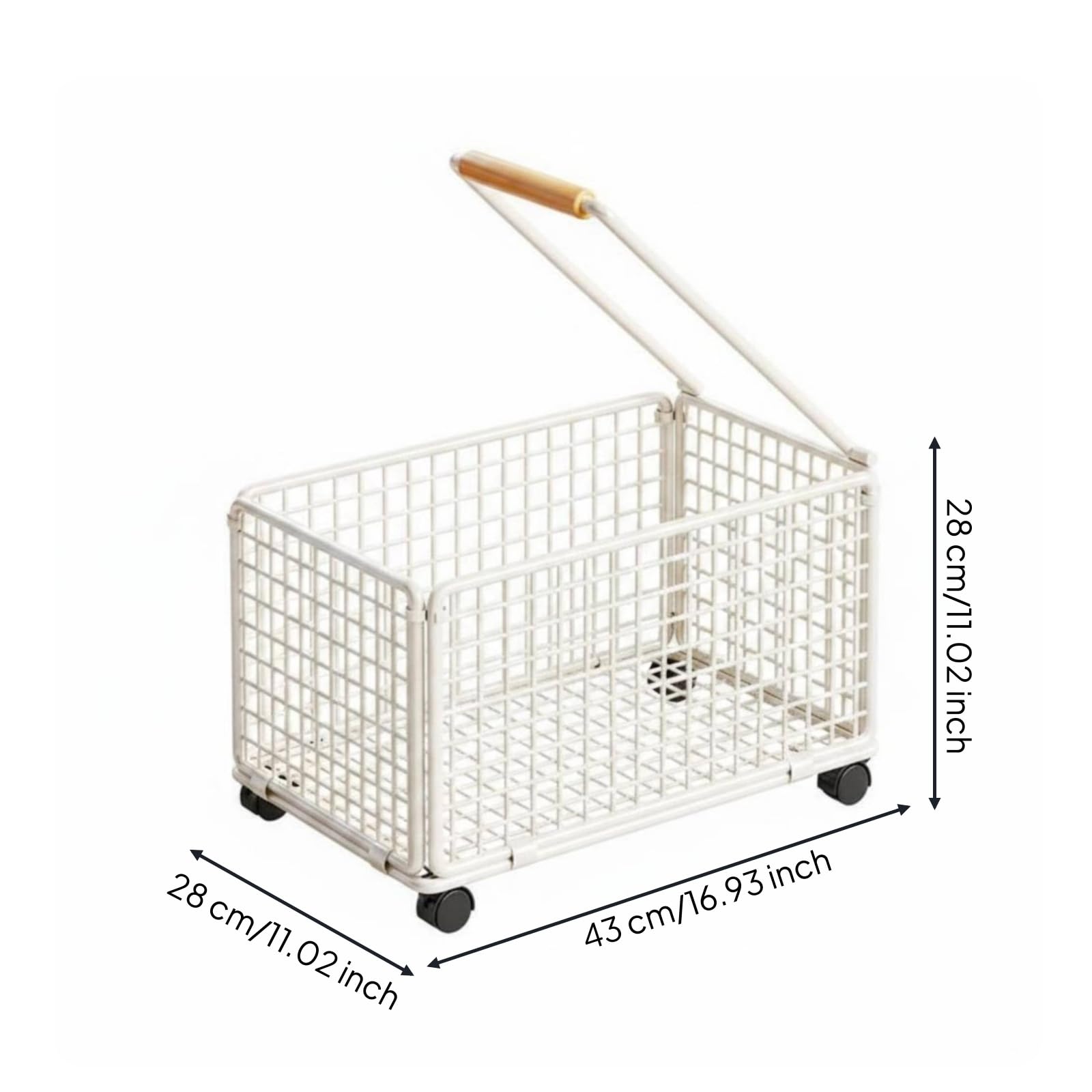 Carro Plegable de Carga Mango Ajustable Carrito Plegable con Ruedas Compacto Carro Portátil de Equipaje para Reparto, Color to 2, Mediano con Barra De Tracción Mejorada