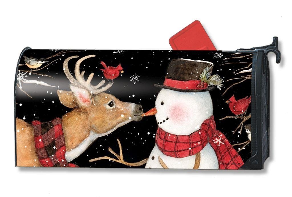 MailWraps Studio M Magnetic Mailbox Cover – Red, White & Blue Bike Design, Fits Standard Mailbox