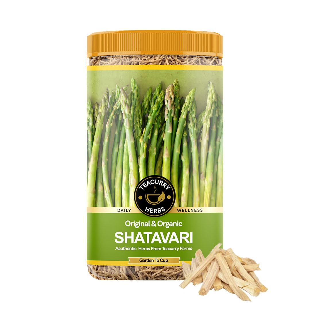 TEACURRY Organic Shatavari Roots (200 Gram Pack) - Supports Body Strength, Energy and Digestion - For Internal Wellness Herb For Men and Women - Asparagus Roots (B0CQG944XM) Amazon Price History, Amazon Price Tracker