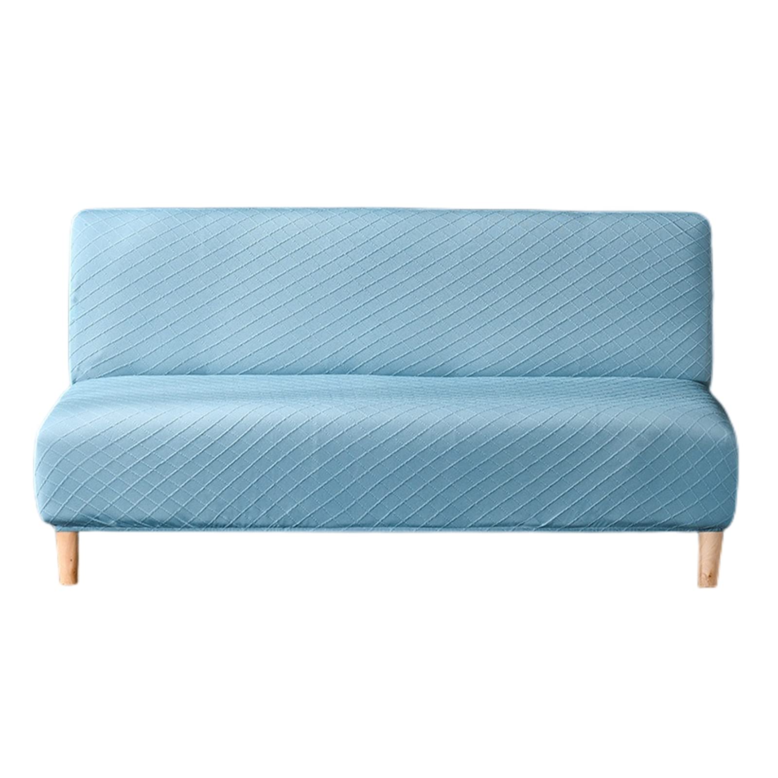 Housse de futon élastique bleu pour sublimer votre salon de taille L