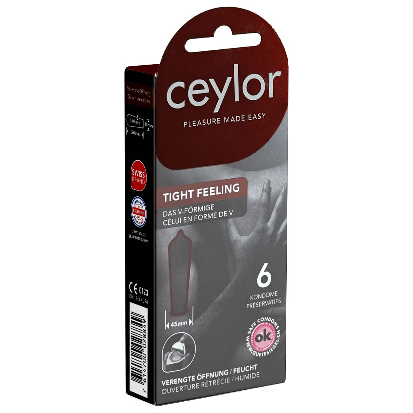 Ceylor Tight Feeling (Hotshot) 6 Extra Tight Opening Condoms