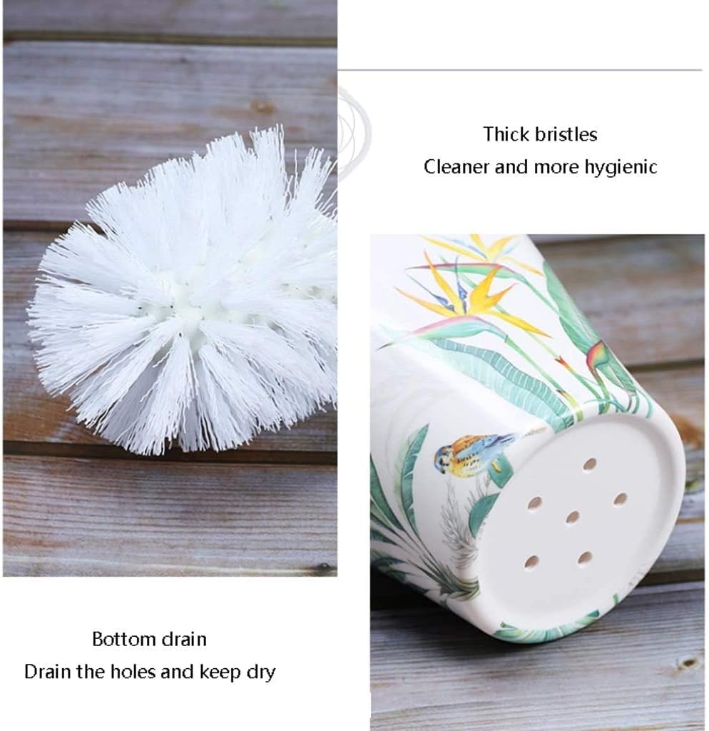 Toilet Brush Wall-Mounted Toilet Brush Set Drain with Holder Household Bathroom Cleaning for Brushs Holder Set