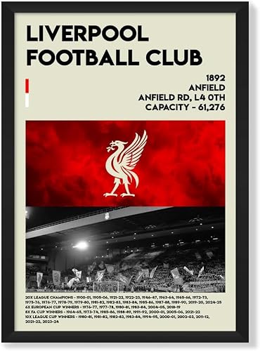 Image of NotNiceThings Liverpool Inspired Poster, Anfield Print, LFC, Gift For Liverpool Fan, Scouse, Made Silk-Coated Paper For Dad, Brother, Son, Mo Salah, Arne Slot, Jurgen Klopp, VVD (A3)