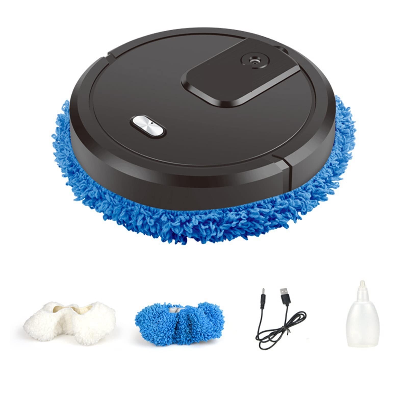 Robot aspirateur intelligent spray sec humide humidificateur noir