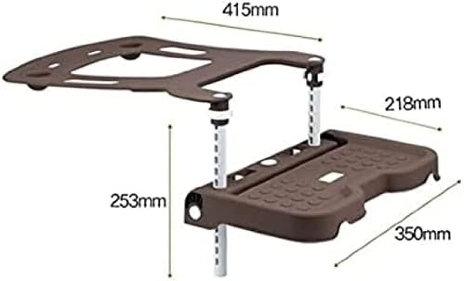 Poggiapiedi per Bambini O Neonati Compatibile con Seggiolino Auto, Altezza Regolabile, Accessori per Seggiolino Auto Pieghevoli per Bambini,Grigio,YUYANAIAI