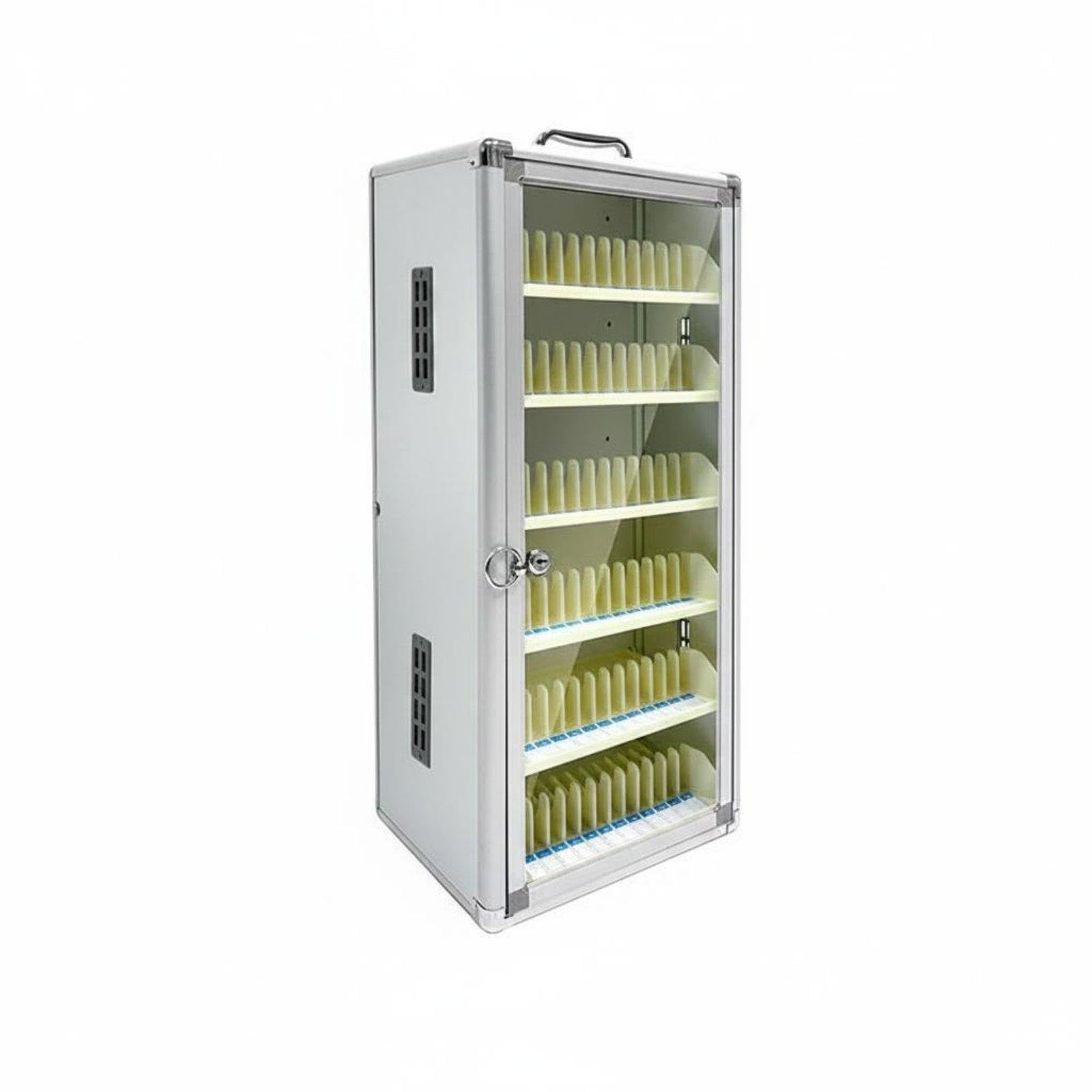 Transparent Phone Locker Lockable Locked Phone Cabinet Multi Compartment Mobile Storage for Students, Employees, School, Meeting Room, Restaurant 72-slot Phone-image-9