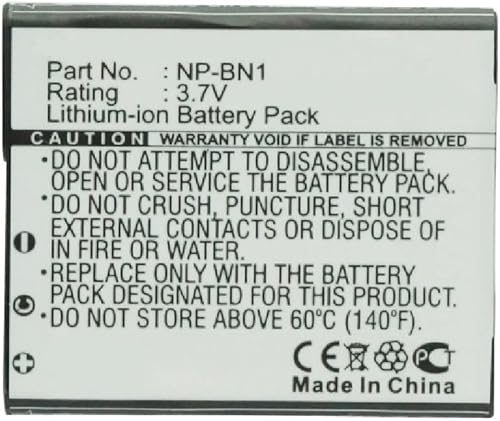 Synergy Digital Batería de cámara compatible con Sony Cyber-shot DSC-WX80 Cámara digital iones de litio 37 V 1300 mAh de ultra alta capacidad