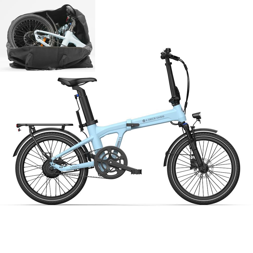 smart pedelec e bike ADO E-Bike Air20Pro, Electric Bikes,klapprad e-Bike,Riemenantrieb,Pedelec 20 Zoll, 2 Gang, ADO APP,BAFANG Bürstenloser Motor,2,4-Zoll-IPS-Display,ebike Damen/Herren (Blau) Sport & Freizeit Category:E Bike_Shimano Nexus SL C7000 5 the Fold ST makes Variante:mit Belüftungslöchern AiQInu Aufbewahrungstasche Gartenauflagen, Oxford