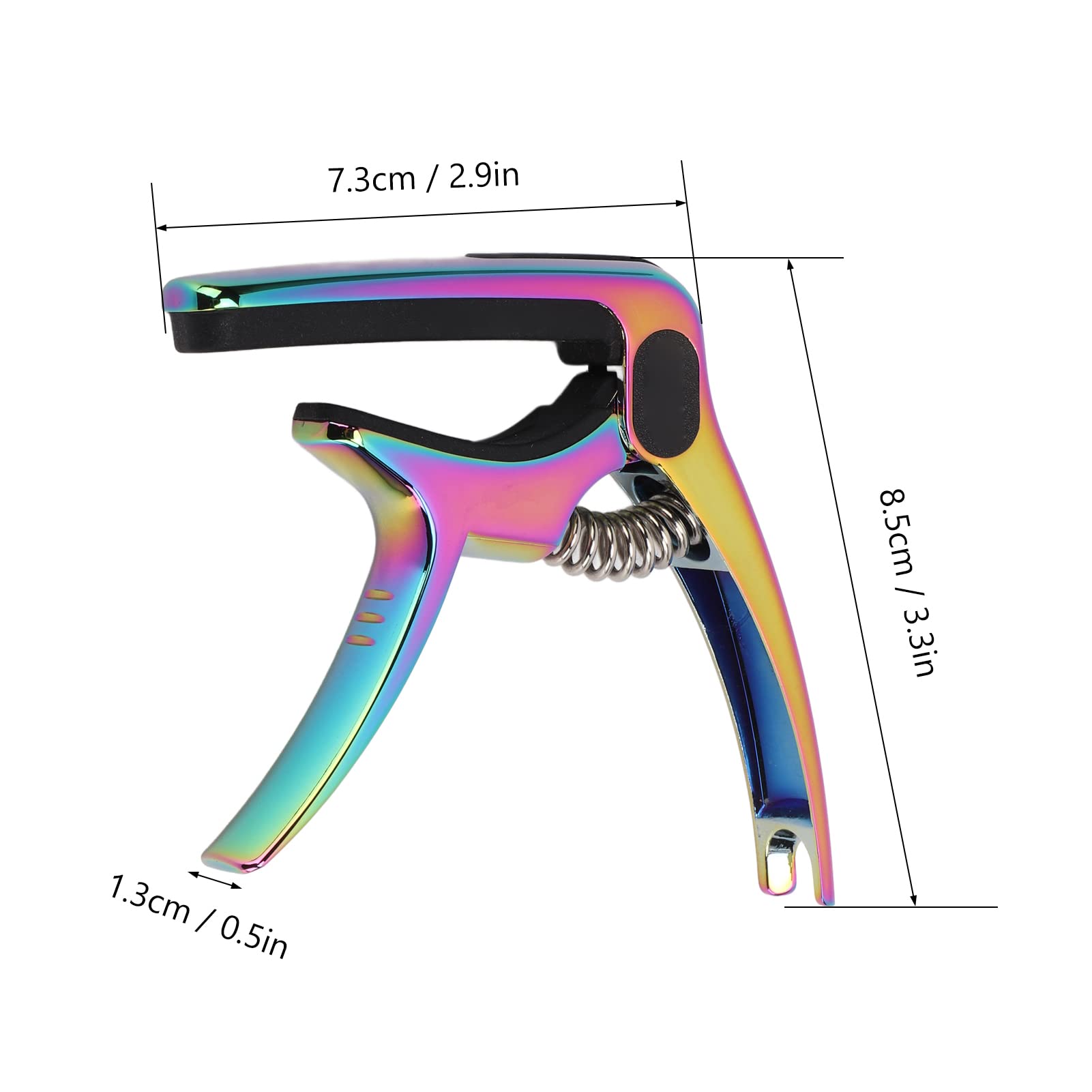 Capo De Guitare électrique Capodastre De Guitare Réglable Capodastre Tension De Ressort Capo De Ukulélé Accessoires De Guitare Acoustique Pour Basse De Ukulélé électrique (Bronze
