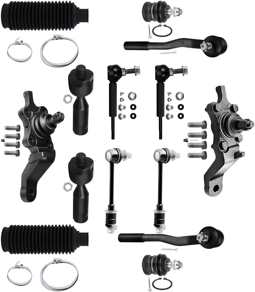 New 14PC Front Inner Outer Tie Rod End & Boot Lower Upper Ball Joint Sway Bar Link for 1996-2002 for Toyota for 4Runner