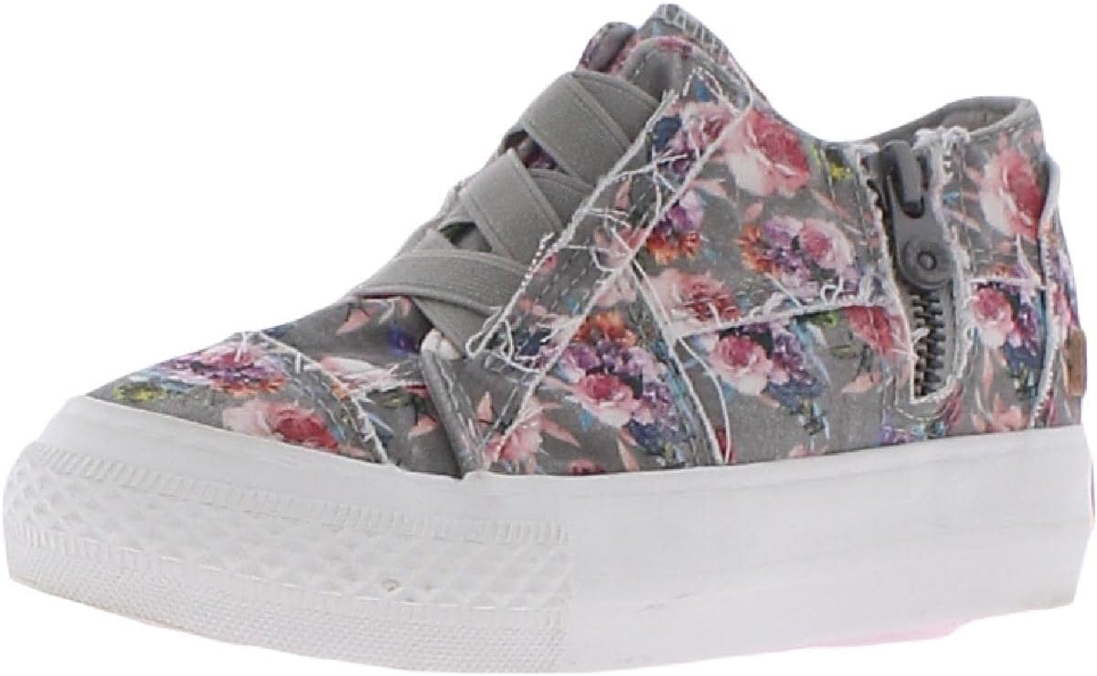 Blowfish Malibu Girls Sneaker Wedge, Grey Starbella, 5 Big Kid