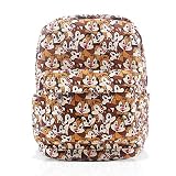 FINEX Chip and Dale Brown Canvas Casual Daypack with 15 in Laptop Storage Compartment
