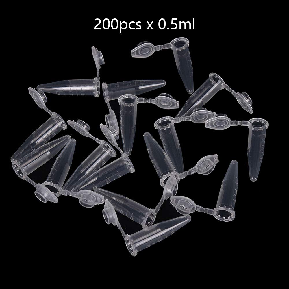 30 Provette Per Centrifuga In Plastica - Set Da 1,5 Ml E 0,5 Ml Con Coperchio, Per Laboratorio, Scuola O Hobby - Foto 2