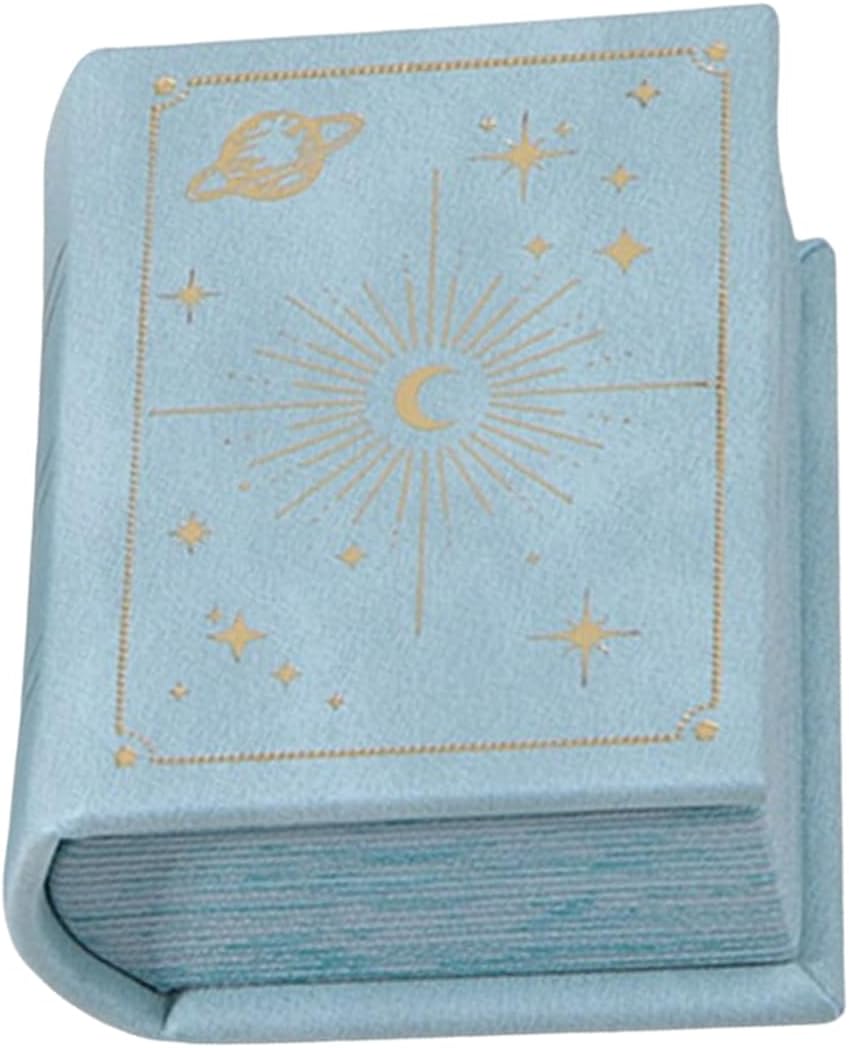 Portable Book Styles Rings Display Box Sturdy PU Leather Rings Box with Adjustable Interior Lining for Women Elegant Jewelry Packaging