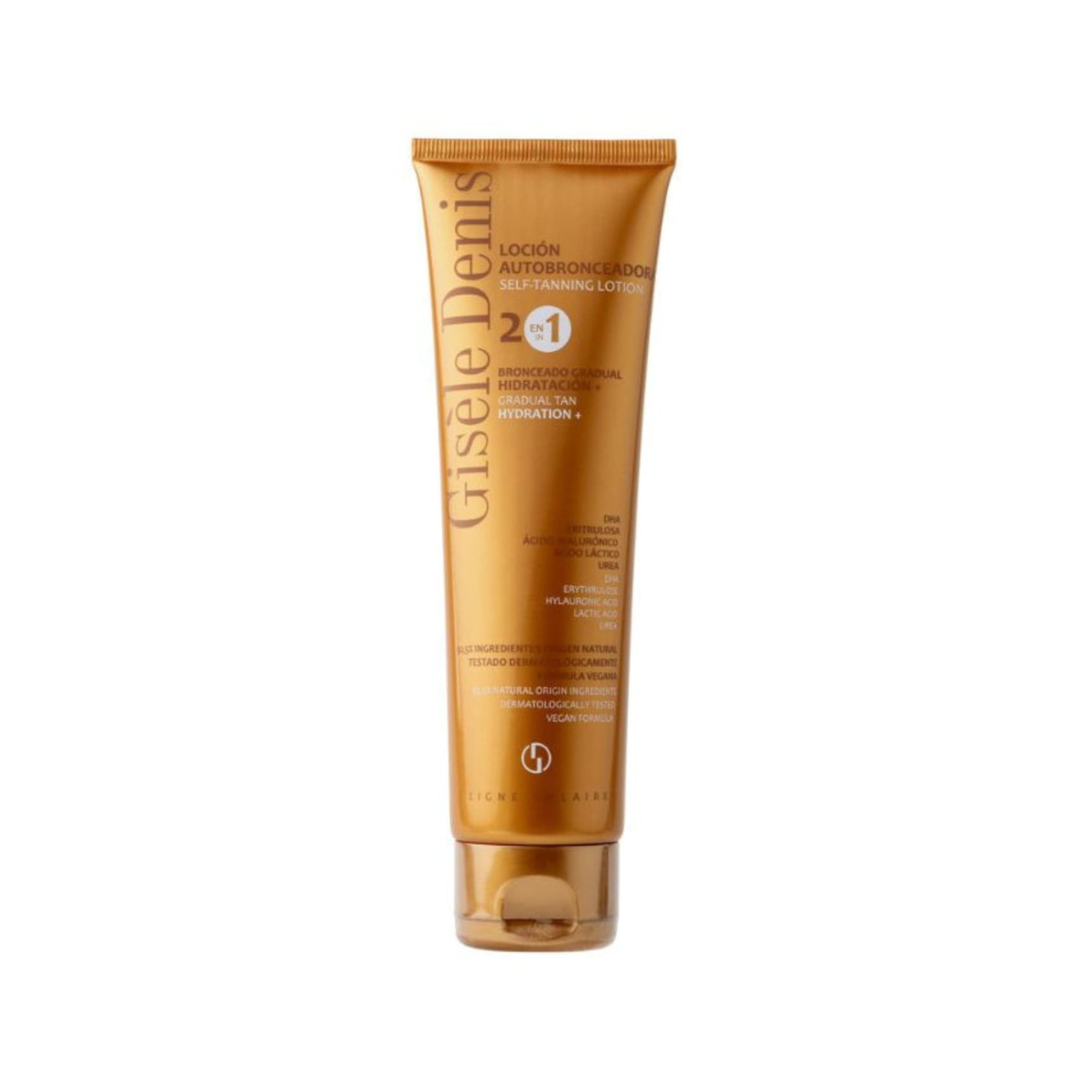 GISÈLE DENIS - Pack Autobronzant, Gouttes Autobronzantes Visage 15 ml + Lait Autobronzant Corps 150 ml, Bronzage Progressif, avec DHA, Érythrulose, Acide Hyaluronique et Arginine, Formule Vegan