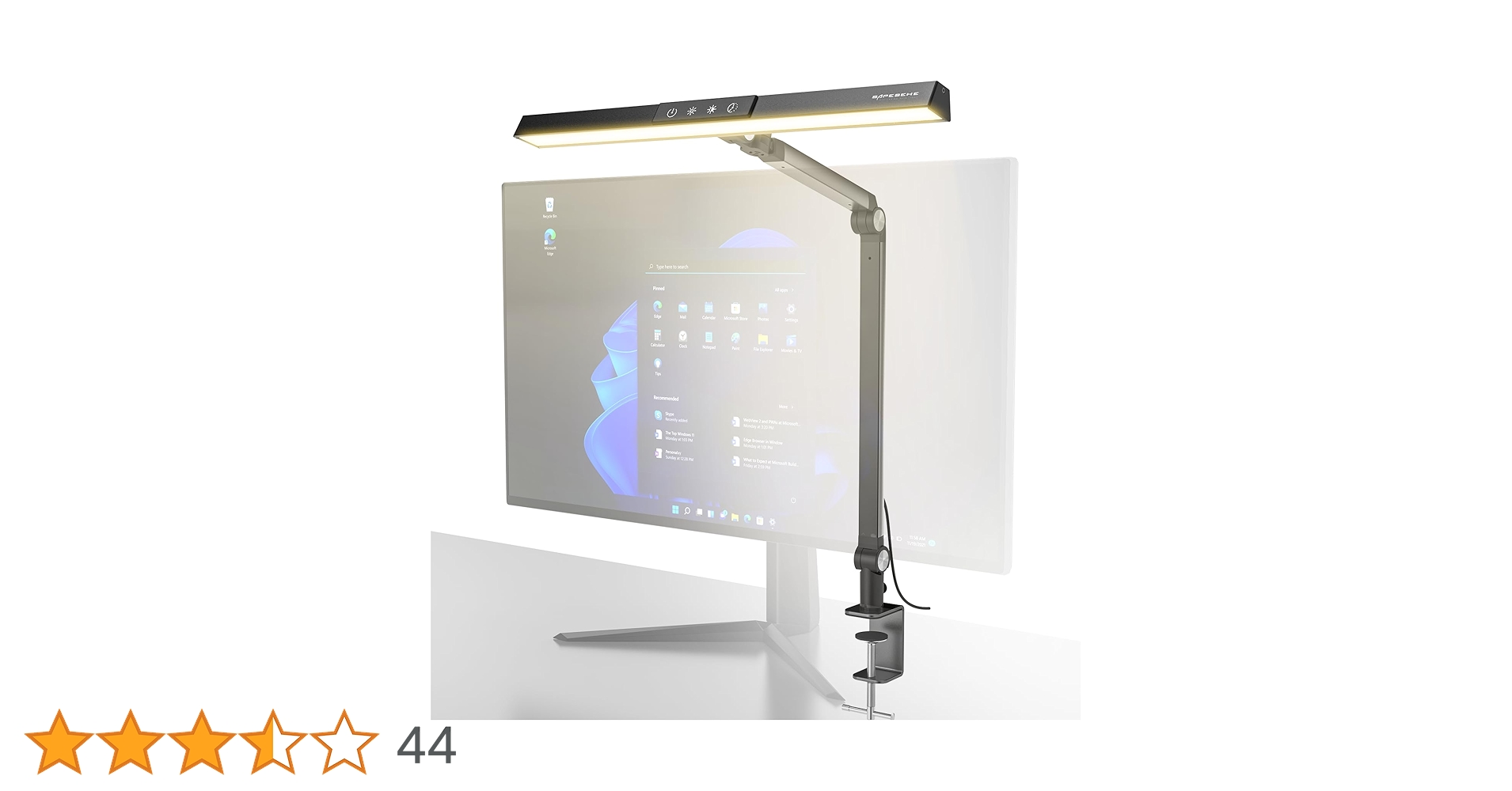 スタイリッシュな幅広デスクライト / 5段階調光 / 回転対応 楽天市場】【無段階調光/角度調整機能】Z-light クランプ式 LDE